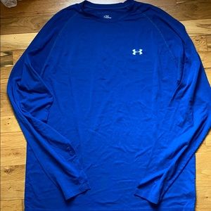 Men’s Royal Blue Long Sleeve Workout Shirt